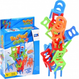 Balančná stolová hra padajúce stoličky – 24 ks