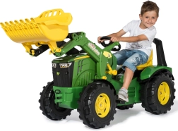 Šliapací traktor JOHN DEERE Rolly X-Trac Premium s predným nakladačom a tichými kolesami