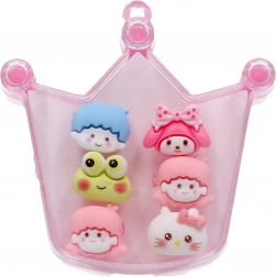 Sada korunkových prstienkov 6 ks