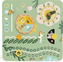 Drevený vzdelávací kalendár v angličtine