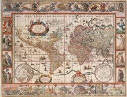 Ravensburger puzzle Mapa sveta 1650 – 2000 dielikov