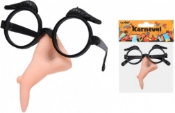 Karnevalová sada čarodejnice – plastový nos a okuliare