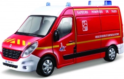 bburago 1:50 emergency – renault master hasiči/policie