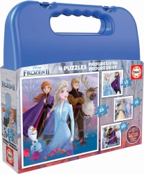 Educa puzzle v kufríku Frozen 2, 4v1 (12, 16, 20, 25 dielikov)