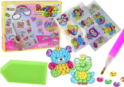 Sada diamantového maľovania – farebné samolepky so zvieratkami