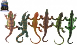 Súprava gumových jašteríc s prísavkou v boxe