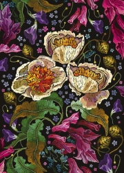 Puzzle Farebné kvety 1000 dielikov