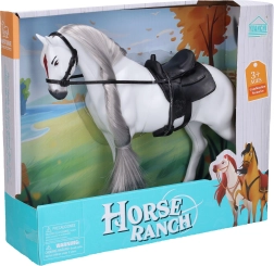 Figúrka koňa s čiernym sedlom 32 cm - 1 kus