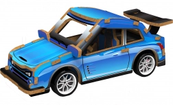 3D puzzle Závodné auto drevo