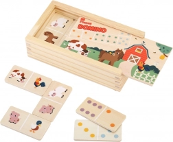 domino farma 2kids toys – obojstranné drevené domino pre deti