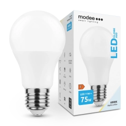 LED žiarovka A60 11 W E27 1055 lm studená biela – Modee Smart Lighting