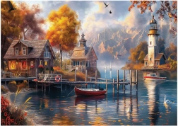 ANATOLIAN Puzzle Jeseň pri jazere 1500 dielikov