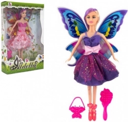 Bábika víla s krídlami a doplnkami