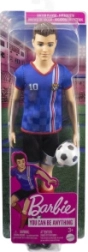 Futbalová bábika Ken v modrom drese
