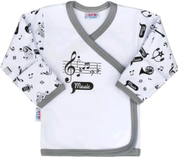 Dojčenská bavlnená košieľka New Baby Music veľkosť 68