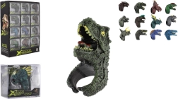 Nastaviteľný detský prstienok dinosaurus, plast, 2 × 4 cm (mix motívov)