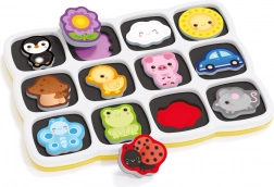 Quercetti Smart Puzzle Magnetico: Farby a Prvé Slovíčka