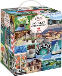 Puzzle Puzzlove Poľské kúpeľné mestá 500 dielikov