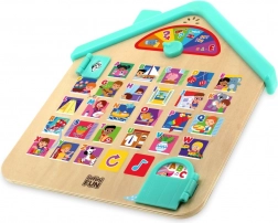 drevený hudobný domček s abecedou cz/sk