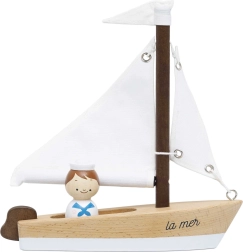 Le Toy Van drevená plachetnica s kapitánom