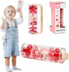 Classic World dažďová palica s guľôčkami – červená