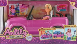 Bábika s autom 30 cm
