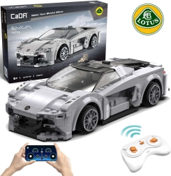 Stavebnica CaDA RC športové auto LOTUS Evija, sivé, 308 dielikov, Dual Mode