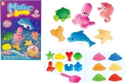 Kinetický piesok 3D s formičkami, 2 farby v sade