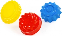 Plastové formičky na bábovky do piesku, 3 ks POLESIE