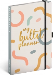 Týždenný nedatovaný diár My Bullet Planner 13 × 21 cm