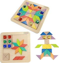 Masterkidz Mozaika Tangram Montessori Učenie Tvarov a Farieb