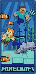 Rýchloschnúca detská osuška Minecraft – podmorské dobrodružstvo