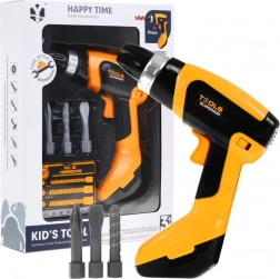 Detská elektrická vŕtačka s realistickými zvukmi a otáčajúcim sa vrtákom pre deti 3+