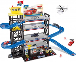 Veľká parkovacia garáž s heliportom