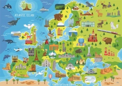 Educa puzzle Mapa Európy 150 dielikov