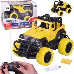 RC terénne auto 1:36 s LED, gumovými pneumatikami a diaľkovým ovládaním