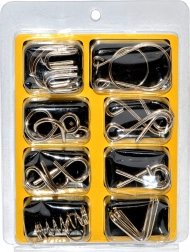 Sada kovových hlavolamov 8 ks