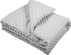 detská deka minky s výplňou New Baby sivá 80 × 102 cm