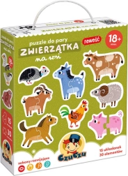CzuCzu puzzle dvojice – zvieratká na farme (18+ mesiacov)