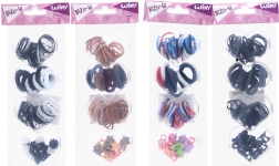 Vlasové doplnky – veľký mix gumičiek a klipov