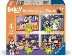 Ravensburger puzzle Bluey Halloween 4v1 (12, 16, 20, 24 dielikov)