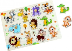 Drevené puzzle Safari 11 dielikov