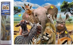 Diamantové maľovanie Safari selfie 30 × 40 cm