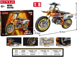 Stavebnica motor cross 475 dielikov