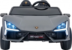 Detské elektrické autíčko LAMBORGHINI Revuelto XL – sivé, 24 V, dvojmiestne