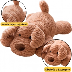 Béžový plyšový psík 30 cm