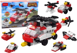 Stavebné bloky Vrtuľník 6 v 1 Sada kutilských vozidiel 117 dielov.