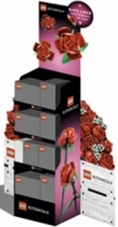 lego botanicals display slim – sada kvetov