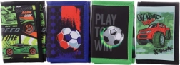 Chlapčenská peňaženka s motívom futbalu alebo áut