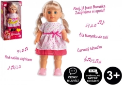 Bábika Barunka chodiaca a spievajúca česky 42 cm